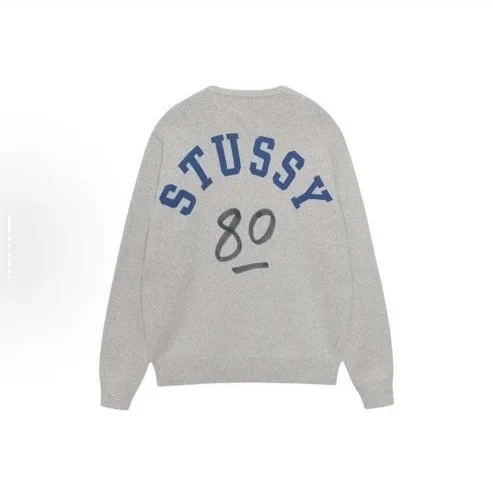 Stussy Stussy 80 Heather Grey Sweatshirt Grey - 1