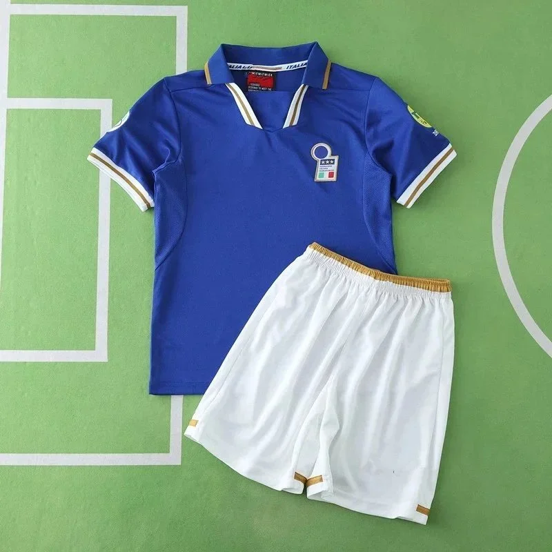 Other Blue White Italy Football Jersey Set Blue - 1