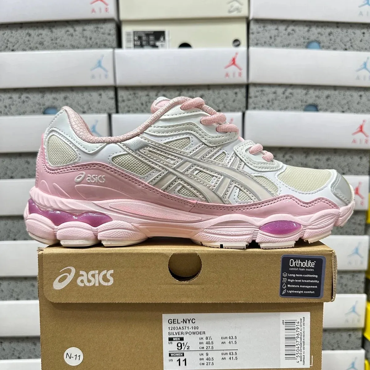 ASICS ASICS GEL-NYC Silver/Powder Pink Sneakers Pink - 1