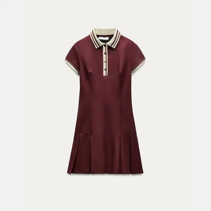 Other Polo Dress in Wine Red Red - 1