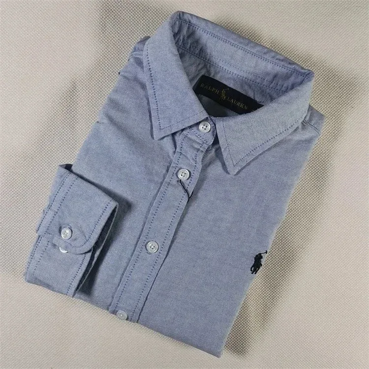 Polo Ralph Lauren Polo Ralph Lauren Classic Logo Blue Button-Up Shirt Blue - 1
