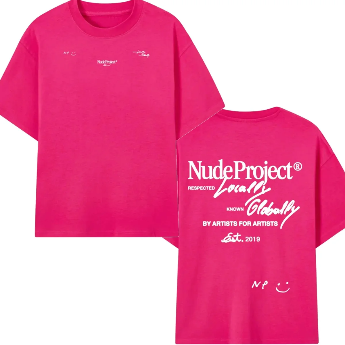 Other NudeProject Fuchsia Solid T-Shirt Pink - 1
