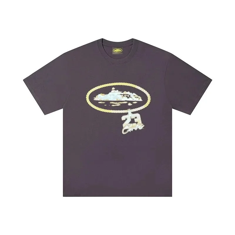 Other Unisex Dark Purple '23 Pendant Graphic T-Shirt Purple - 1