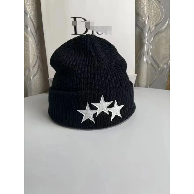 Dior Dior Three Star Black Beanie Black