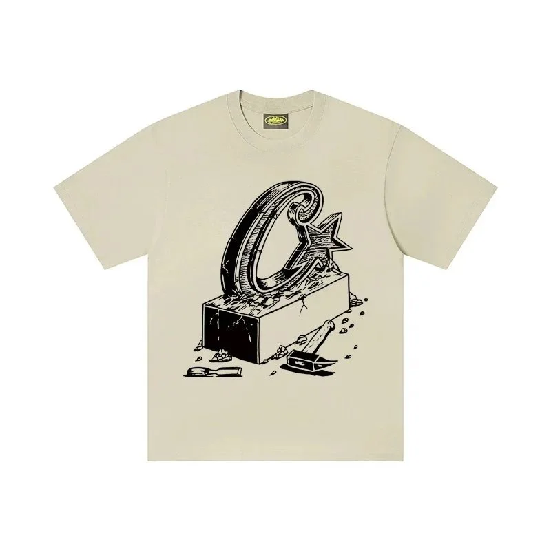 Other Unisex Beige 'C' Star T-Shirt Beige - 1