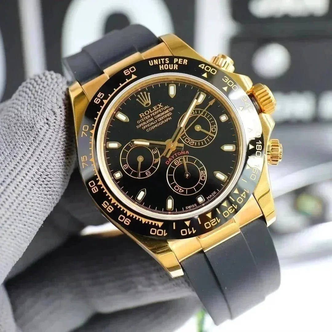 Rolex Rolex Daytona Cosmograph Black Gold Watch Gold - 1