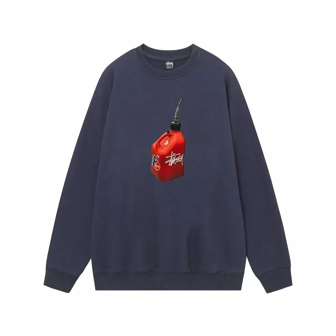 Stussy Stussy Stüssy Red Can Print Crewneck Sweatshirt Navy - 1