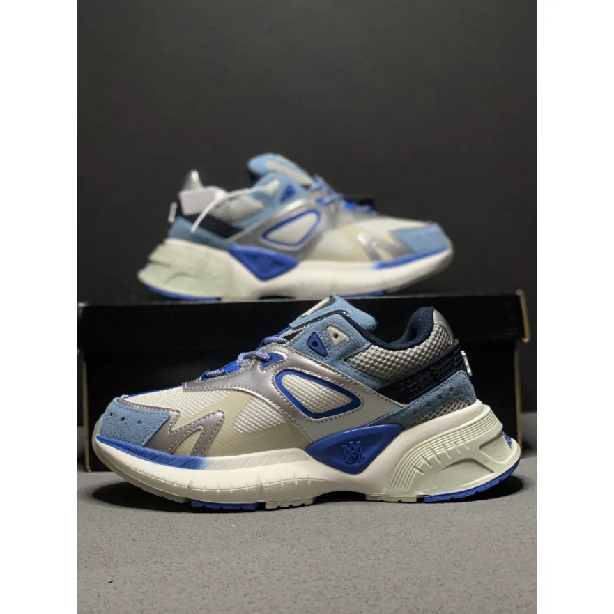 Maison Mihara Yasuhiro Maison Mihara Yasuhiro MMY Blakey Silver/Blue Sneakers Multicolor