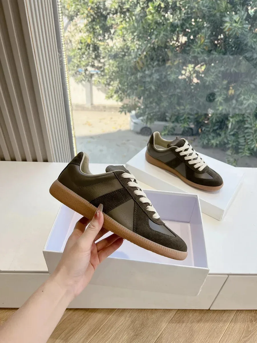 Maison Mihara Yasuhiro Maison Mihara Yasuhiro OG Style 36 Olive Suede Sneakers Multicolor