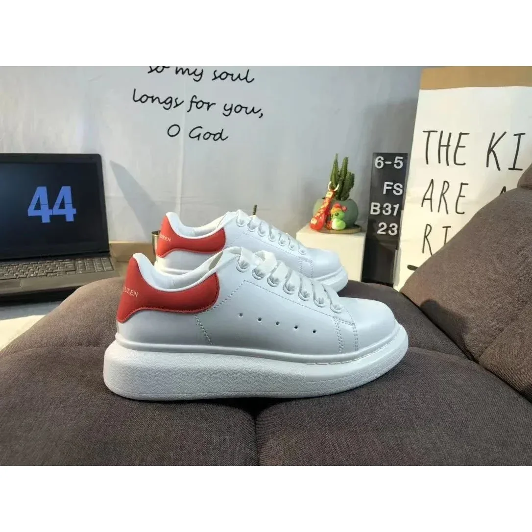 Alexander McQueen Alexander McQueen Oversized White Red Sneakers White - 1