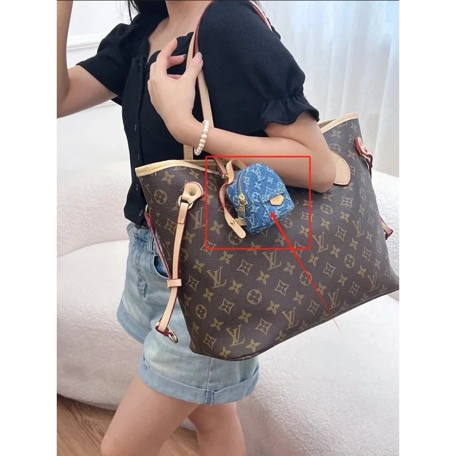 Louis Vuitton Neverfull Monogram Denim Mini Bag