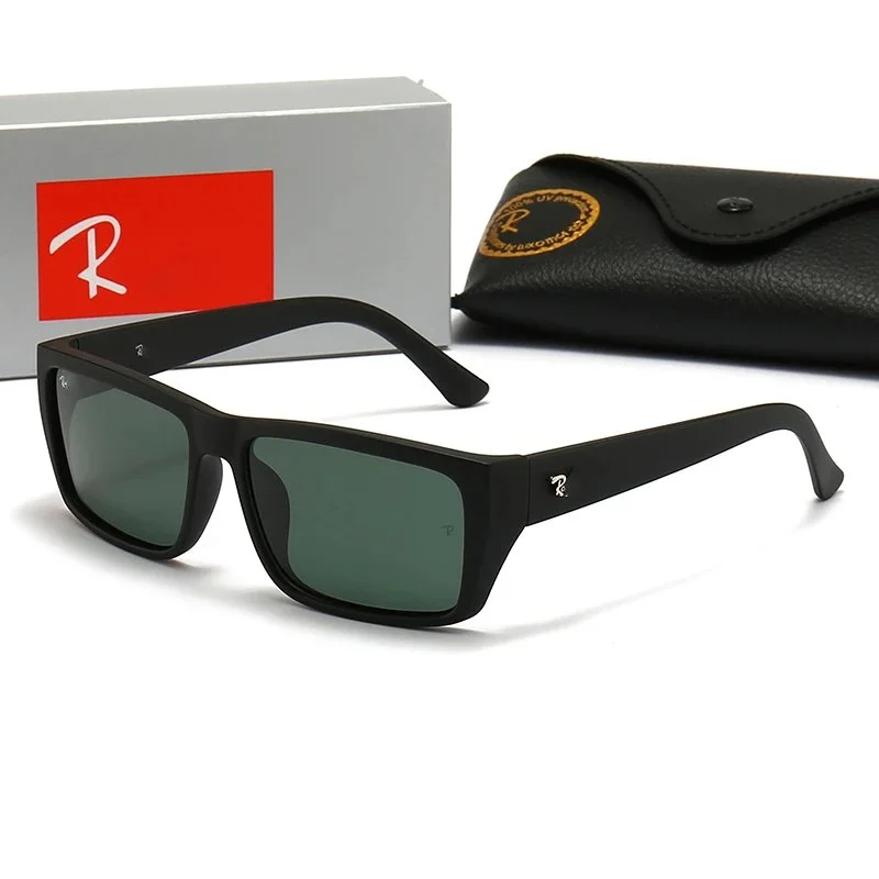 Ray-Ban Ray-Ban Clubmaster Polarized Sunglasses Black Green Black - 1