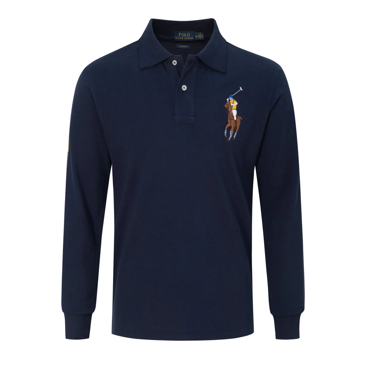 Polo Ralph Lauren Polo Ralph Lauren Big Pony Navy Long Sleeve Polo Shirt Navy - 1