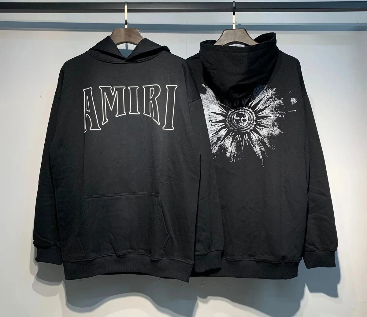 Amiri Amiri AMIRI Black Sun Graphic Hoodie Black - 1