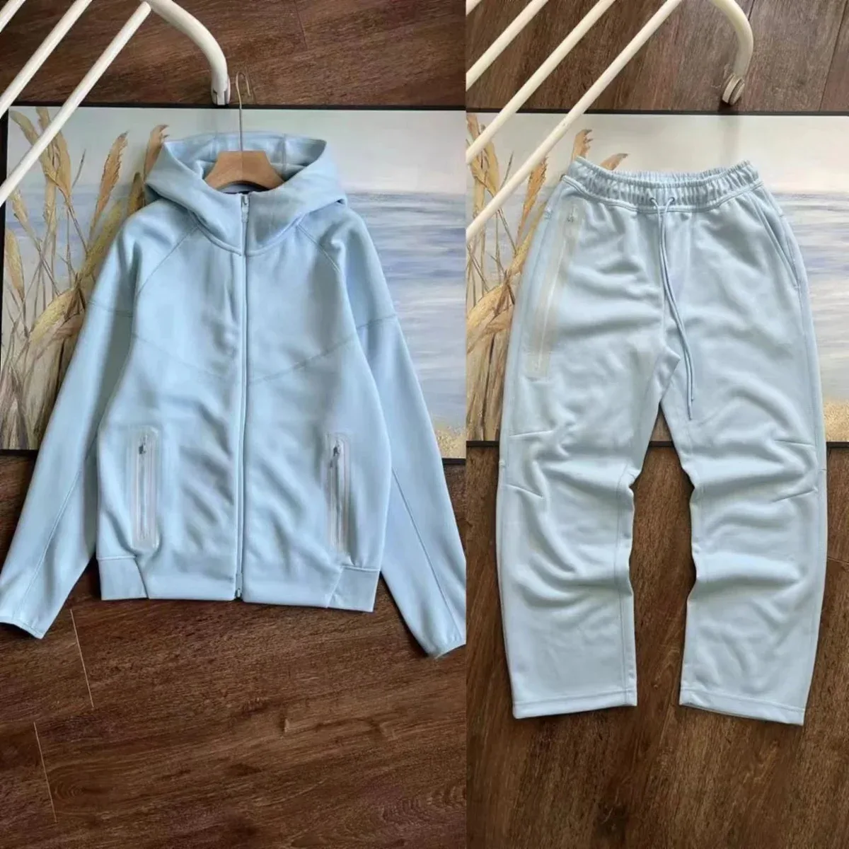 Other Baby Blue Hoodie & Sweatpants Co-ord Set Blue - 1