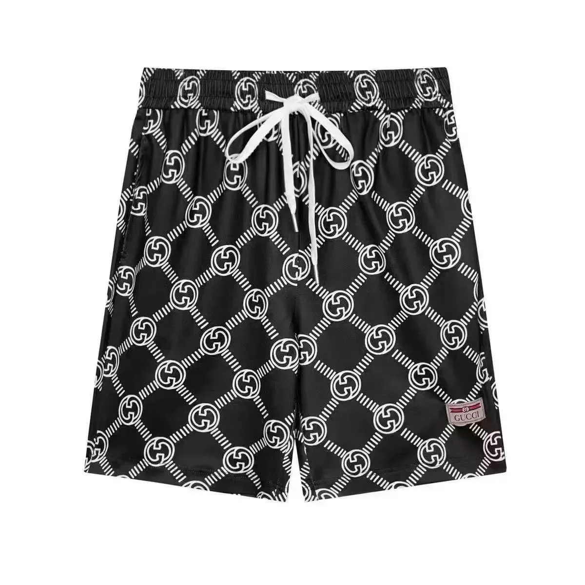 Gucci Gucci GG Supreme Black/White Monogram Shorts Black