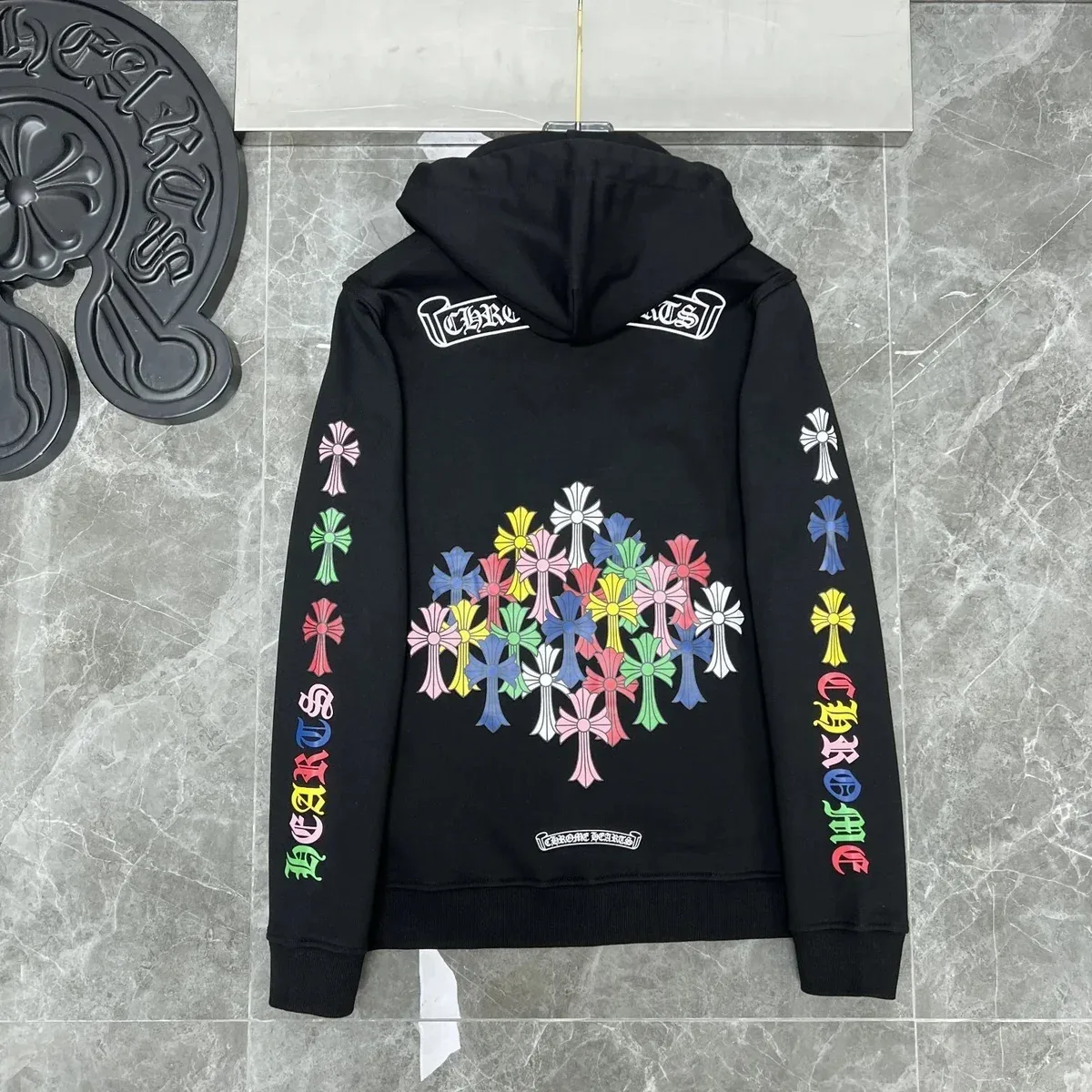 Chrome Hearts Chrome Hearts CH Cross Hoodie Black Black