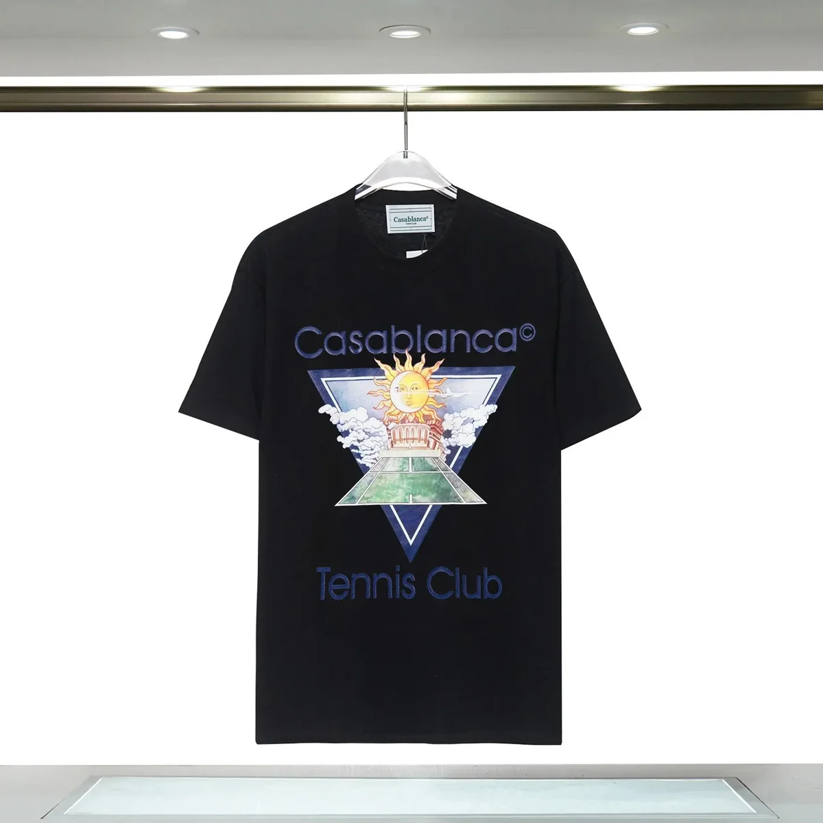 Casablanca Casablanca Tennis Club Black T-Shirt Black - 1