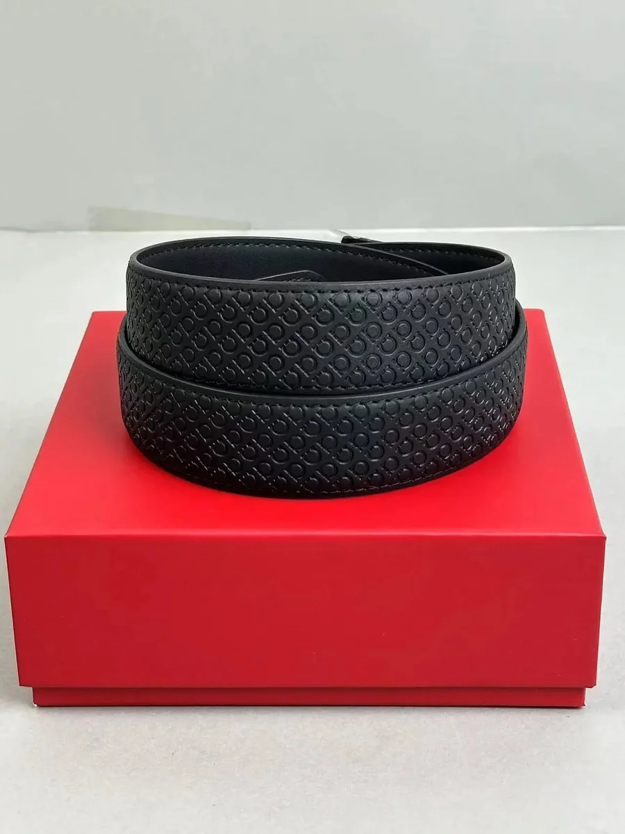 Salvatore Ferragamo Salvatore Ferragamo Gancini Leather Belt Black Black - 1