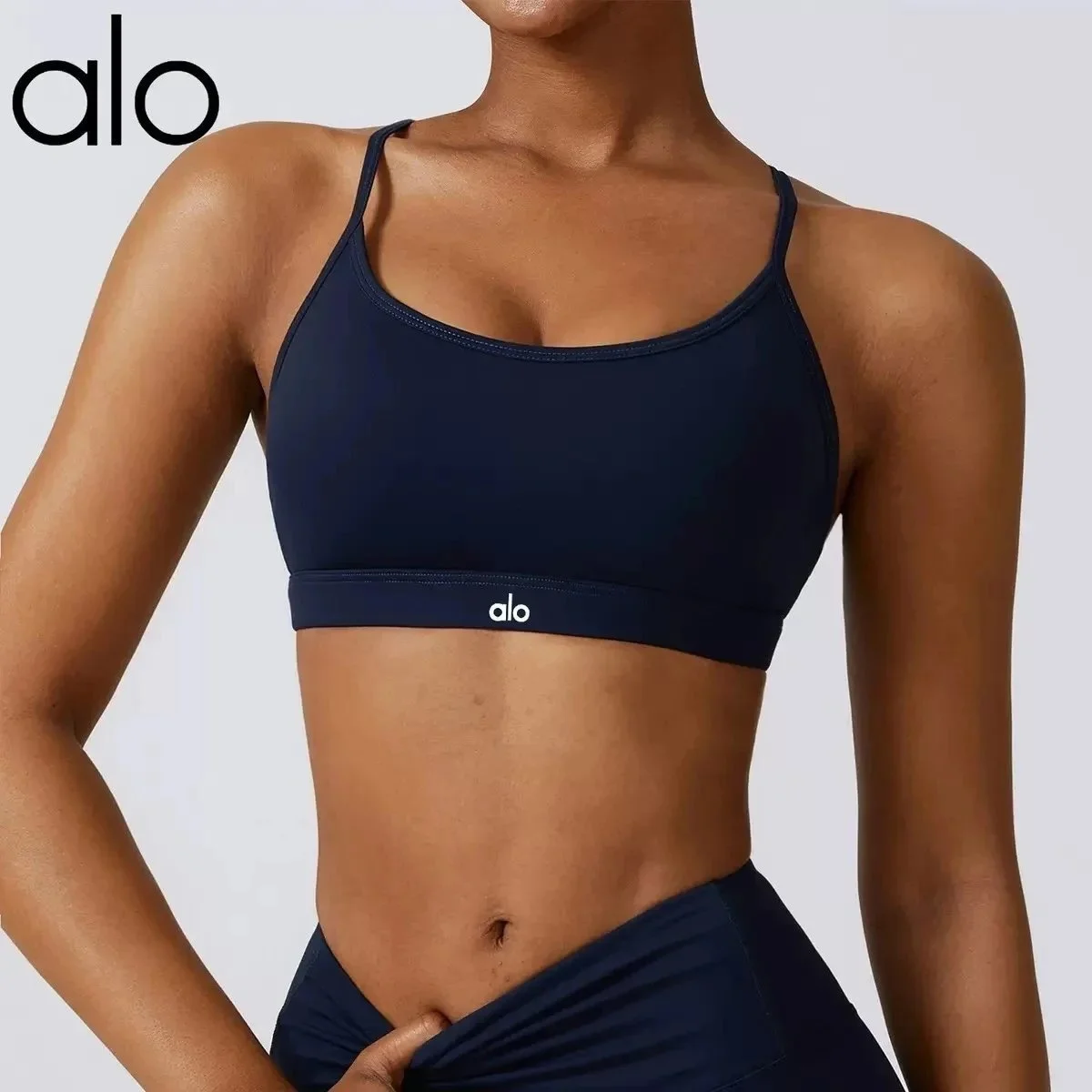 Alo Yoga Alo Sports Bra徽章蓝 Underwear & Swim Navy - 1