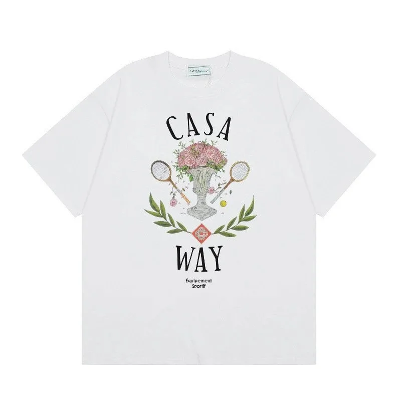 Other White Casa Way Tennis Print T-Shirt White - 1