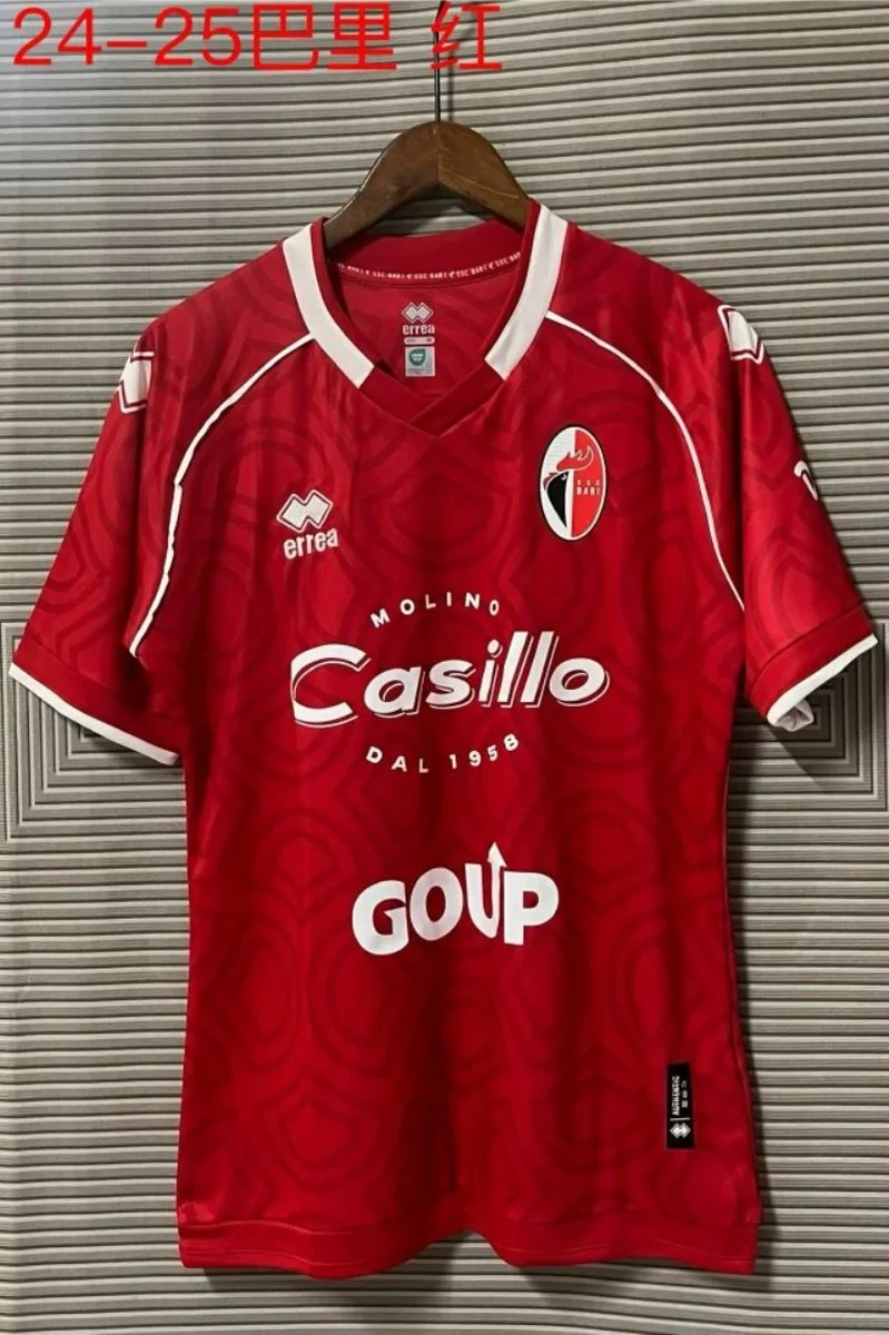Errea Errea 24-25 Bari Red Football Jersey Red