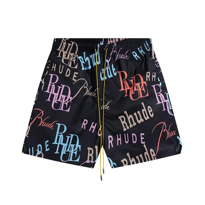 Rhude Rhude Rhude Printed Shorts Black/Colorway 33 Shorts Black - 1