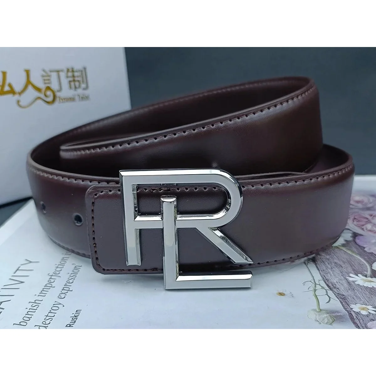 Polo Ralph Lauren Ralph Lauren RL Logo Belt Brown Leather Belt Brown - 1