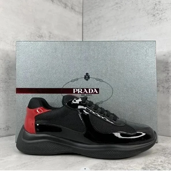 Prada Prada Black & Red Sneakers Black - 1