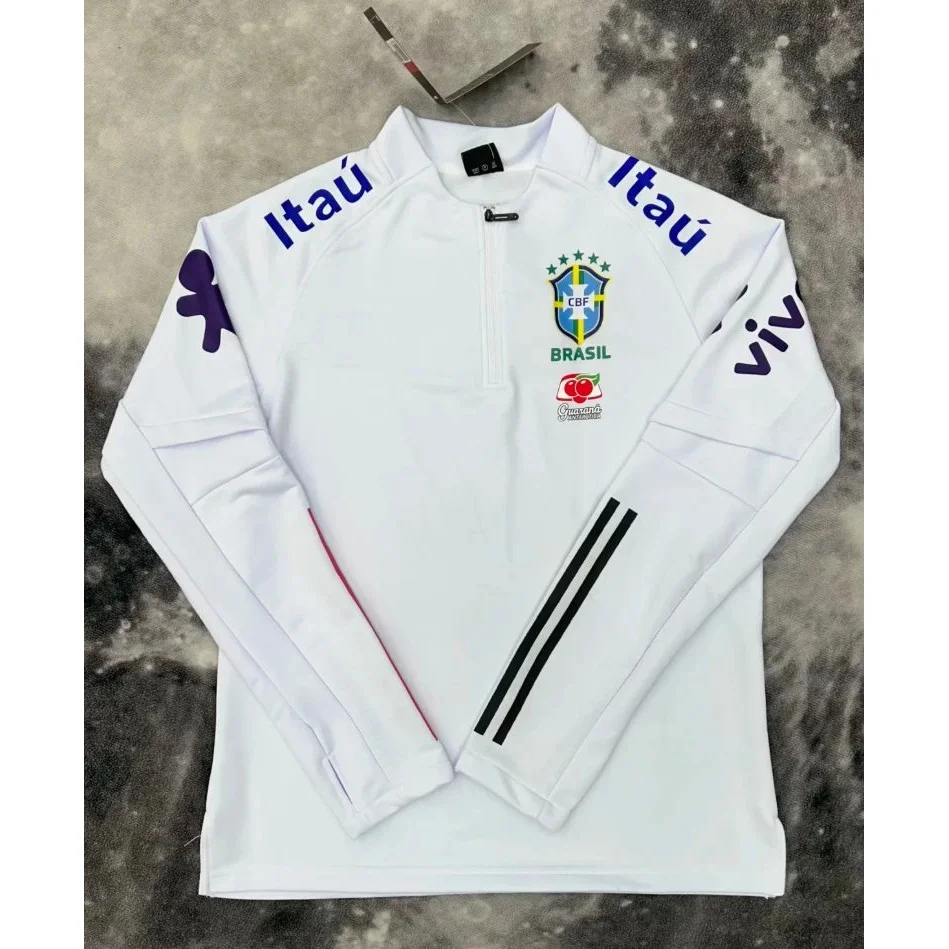 Adidas Adidas Classic Football Brazil Training Top White White - 1