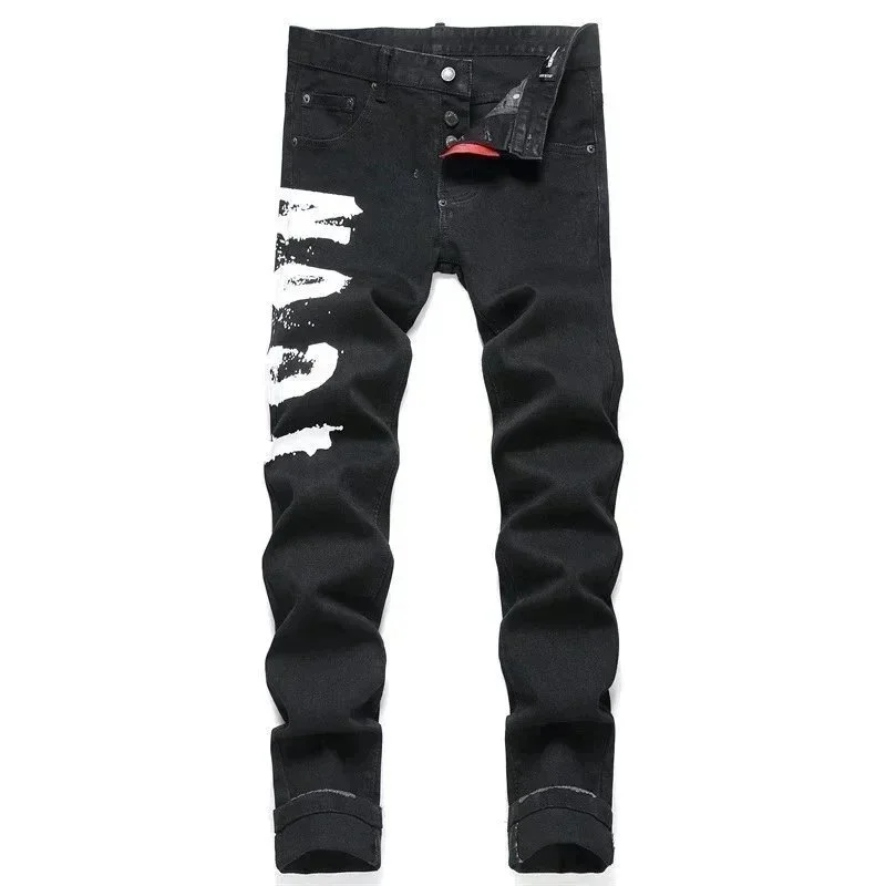 Other Black 'AGUN' Print Jeans Black - 1