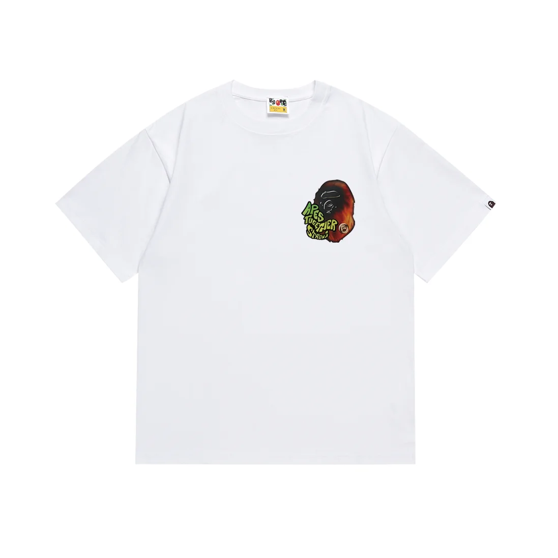 A Bathing Ape A Bathing Ape 130 White Ape Head T-Shirt White - 1