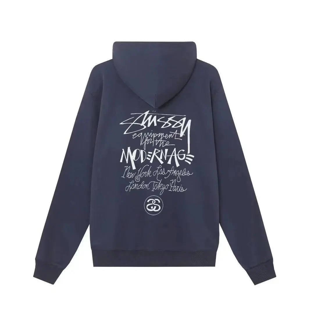 Stussy Stussy Modern Age Hoodie Navy Navy - 1