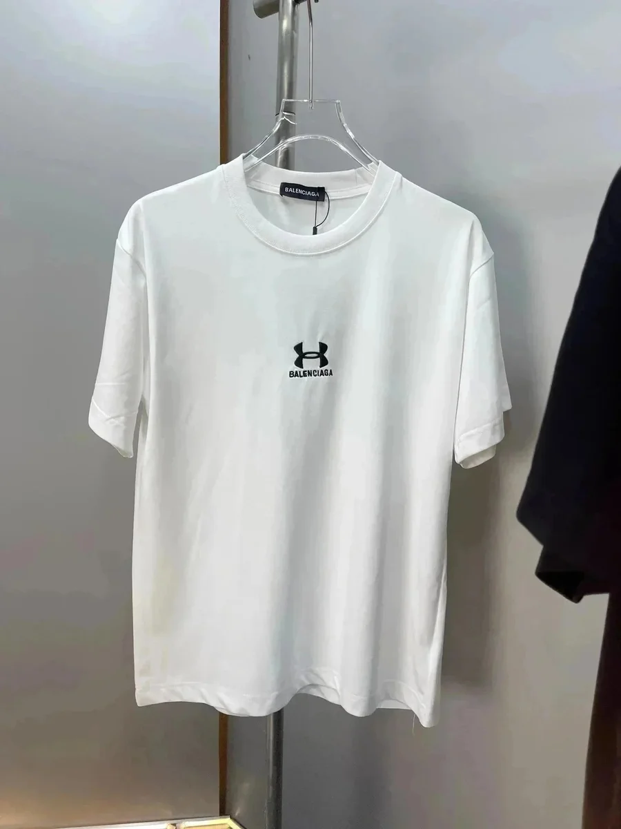 Balenciaga Balenciaga White Under Armour Logo T-Shirt White - 1