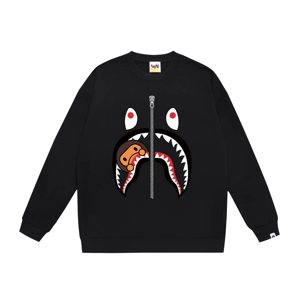 A Bathing Ape A Bathing Ape BAPE STA Black Shark Zip Sweatshirt Black - 1