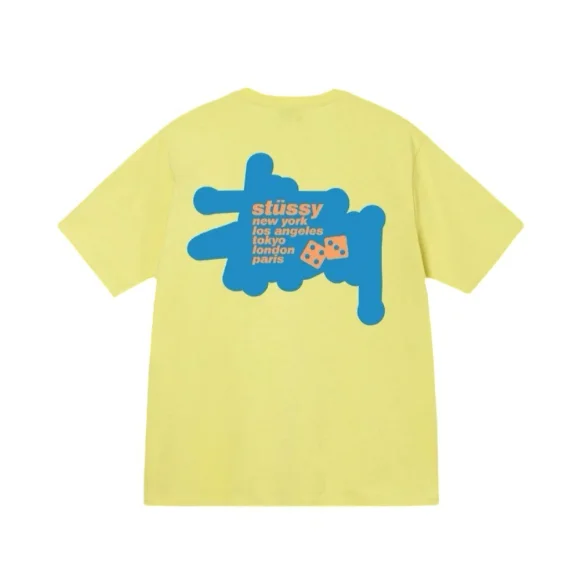 Stussy Stüssy Stüssy Dice T-Shirt Yellow Yellow - 1