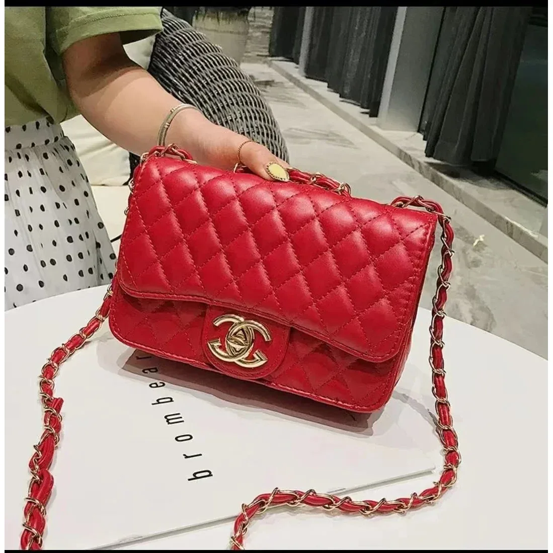 Chanel Chanel Classic Flap Vibrant Red Bag Red
