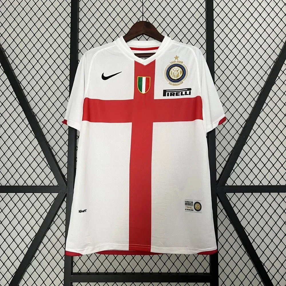 Nike Nike Serie A White/Red Cross Soccer Jersey White