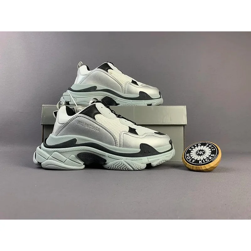 Balenciaga Balenciaga Triple S White/Silver Sneakers White - 1