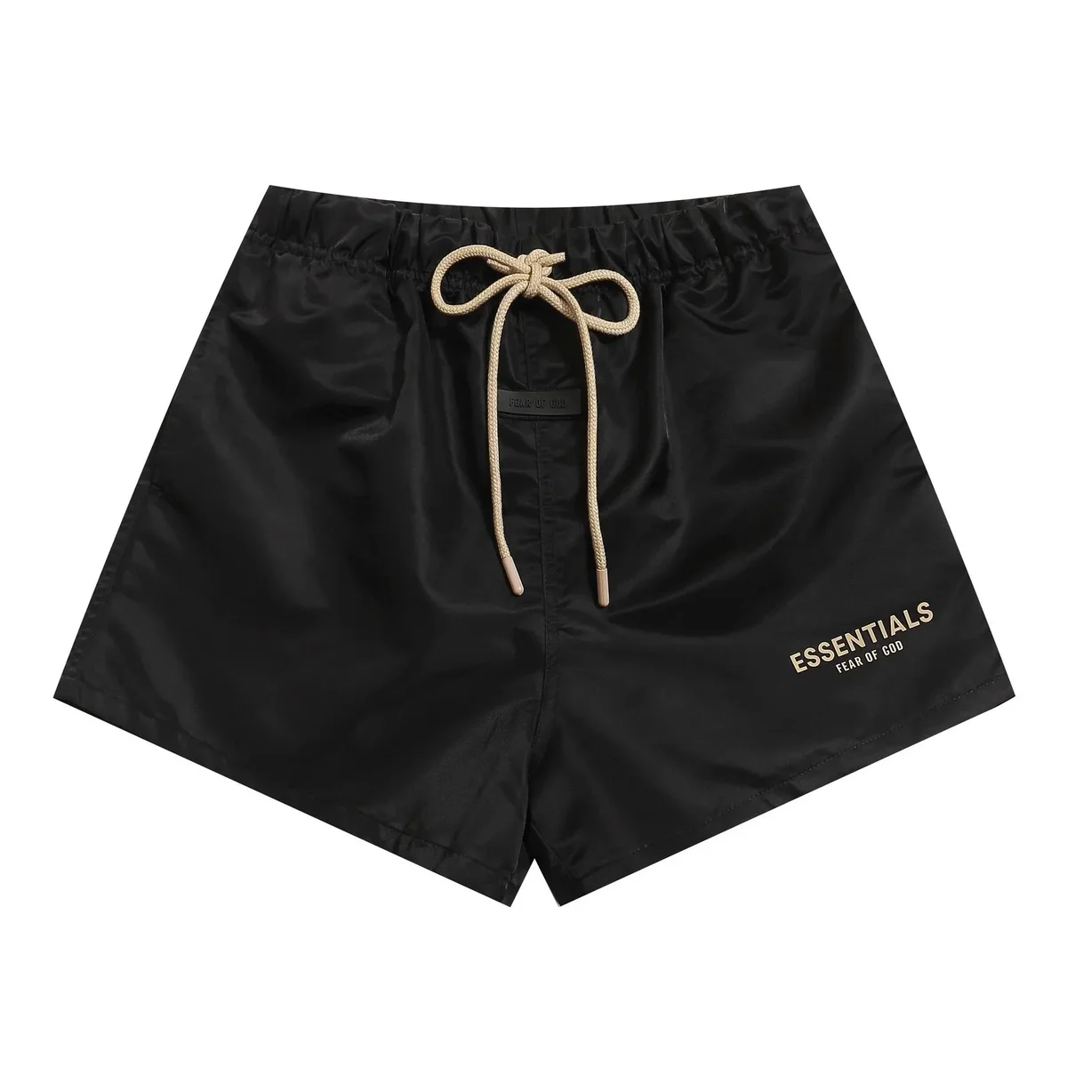 Fear of God Fear of God Essentials Black Drawstring Shorts Black - 1