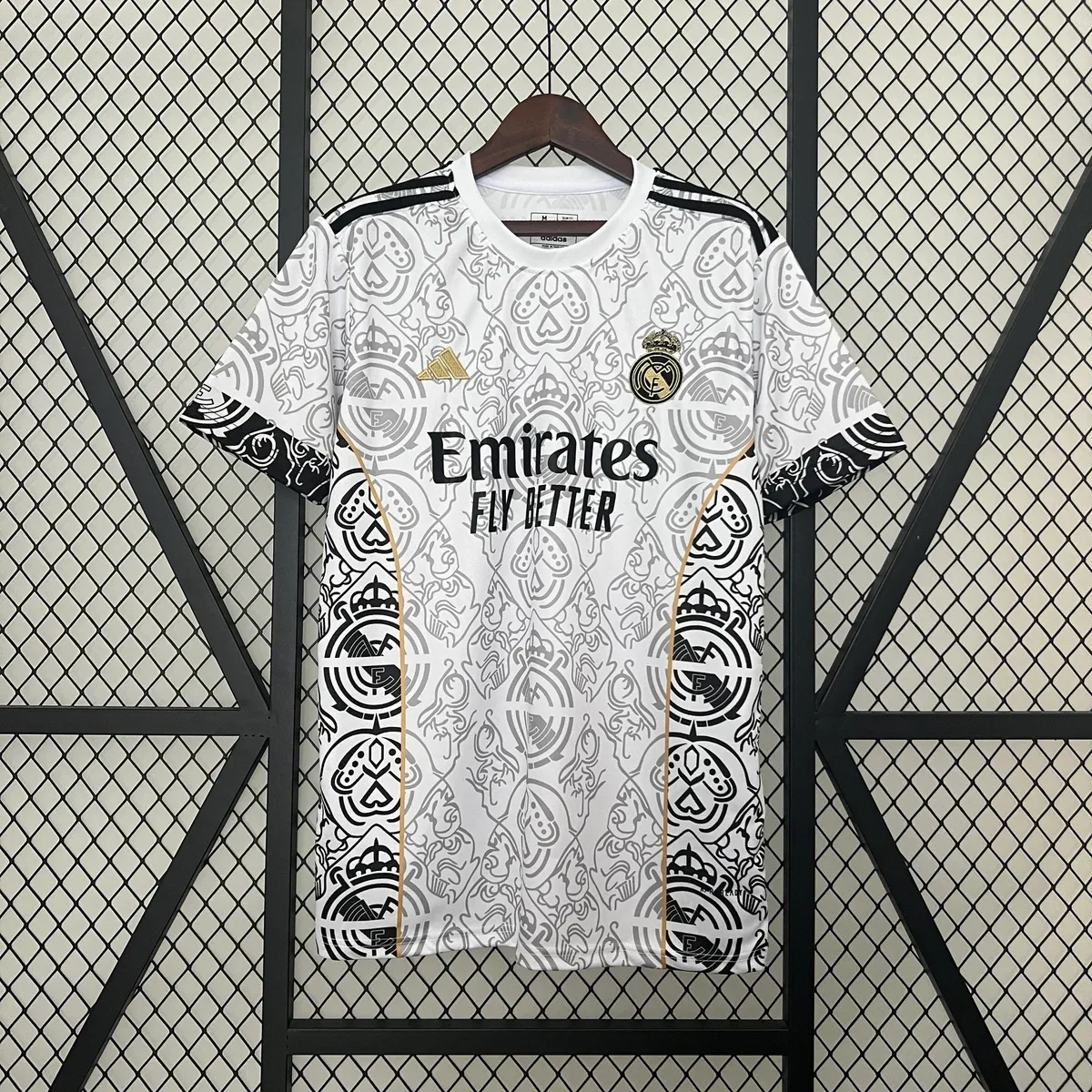 Adidas Adidas Champions League Real Madrid Jersey White/Black T-Shirt White