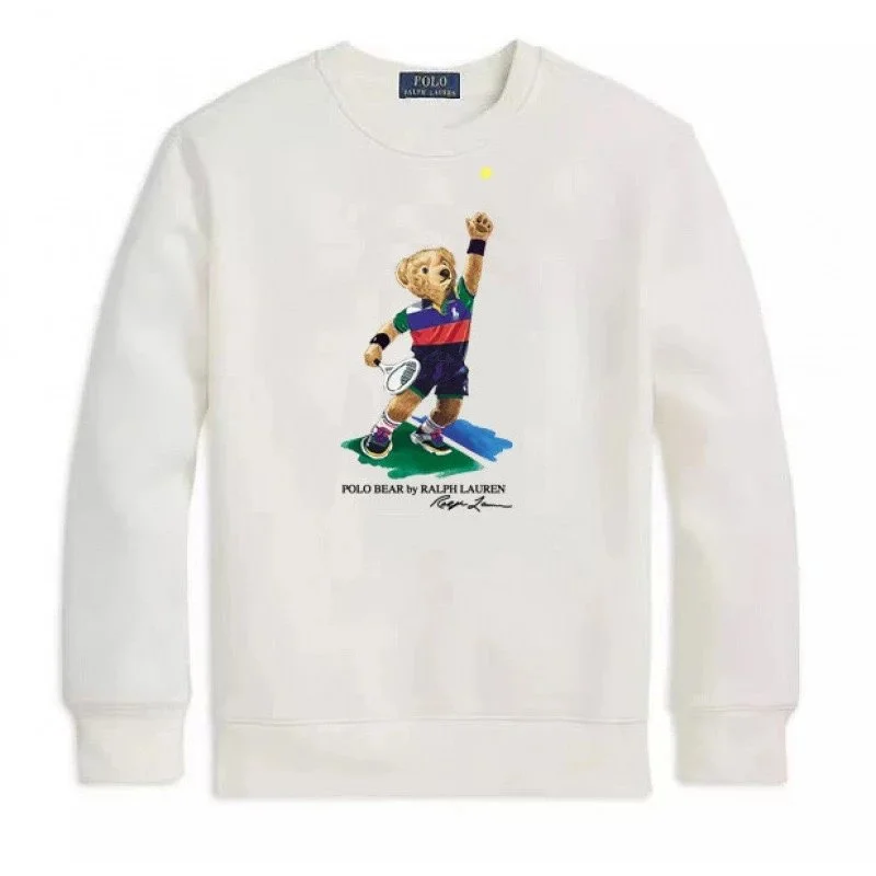 Polo Ralph Lauren Polo Ralph Lauren Polo Bear Tennis Bear Sweatshirt White White - 1