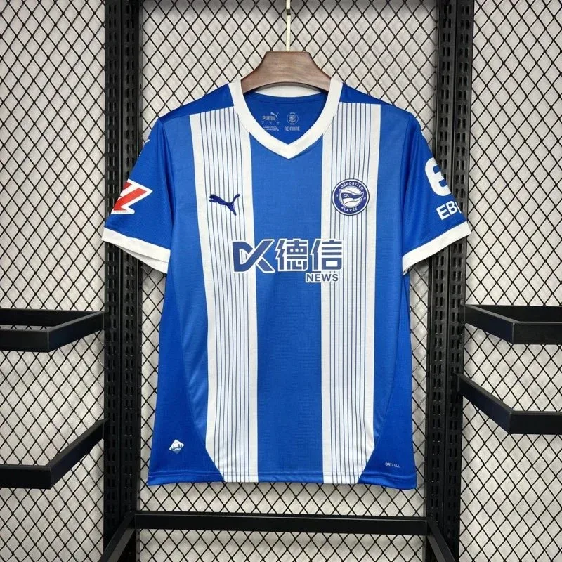 Puma Puma Blue/White Striped Soccer Jersey Blue