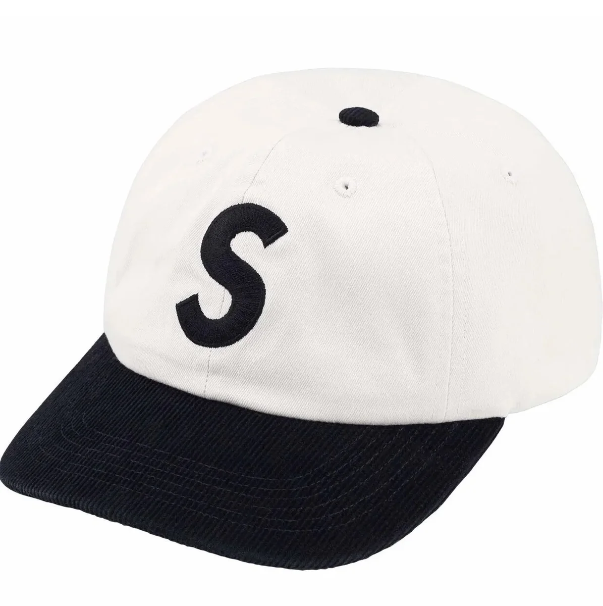 Supreme Supreme Basic Logo White/Black Baseball Cap White - 1