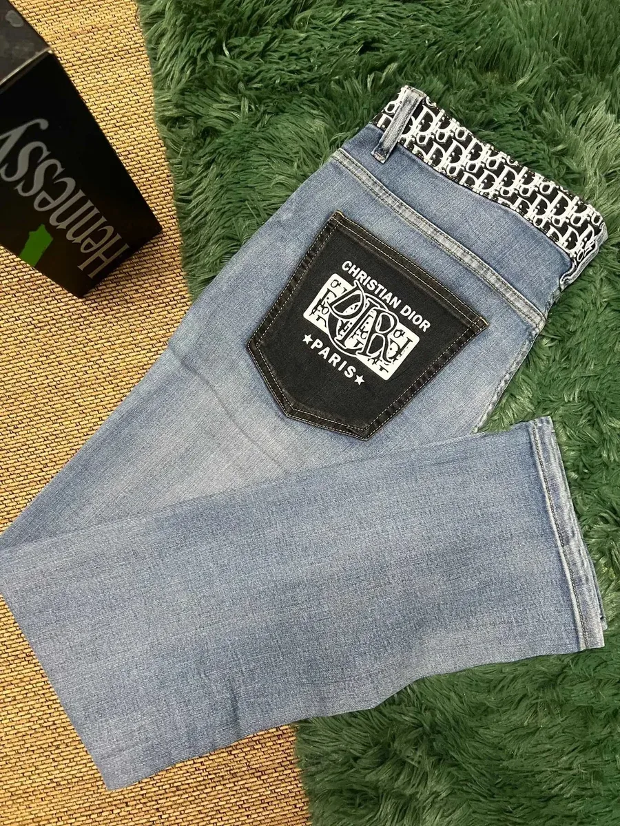 Dior Dior Dior Oblique Light Blue Jeans Blue