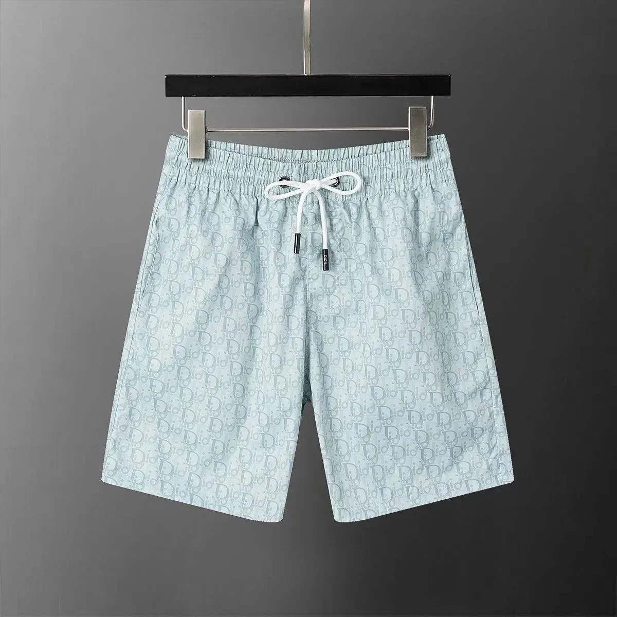 Dior Dior Dior Oblique Light Blue Drawstring Shorts Blue
