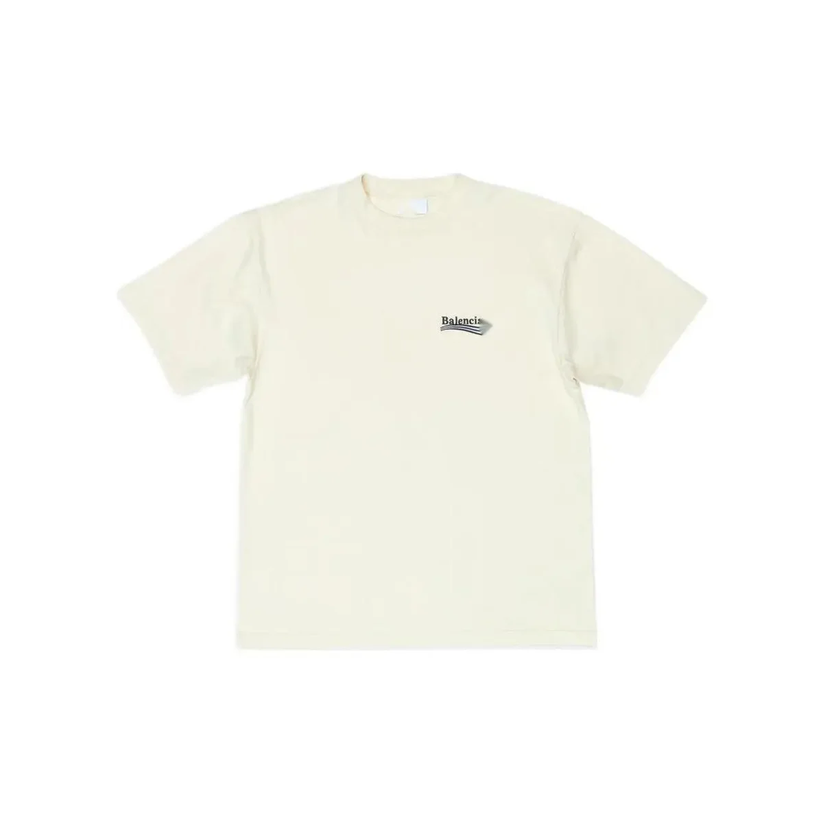 Balenciaga Balenciaga Cream 'Balenc' T-Shirt Cream - 1
