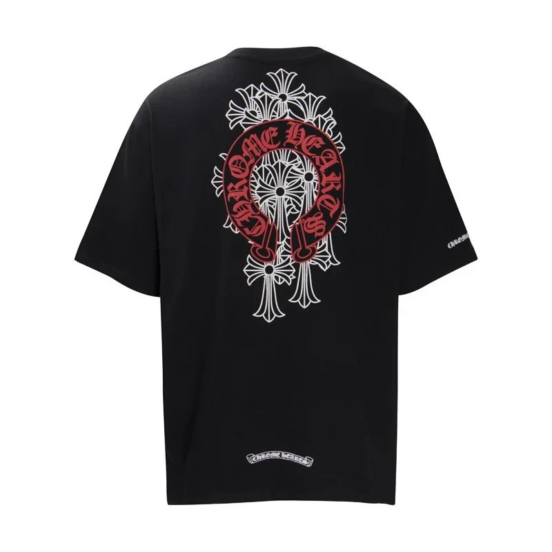 Chrome Hearts Chrome Hearts Home Heart Black T-Shirt Black - 1