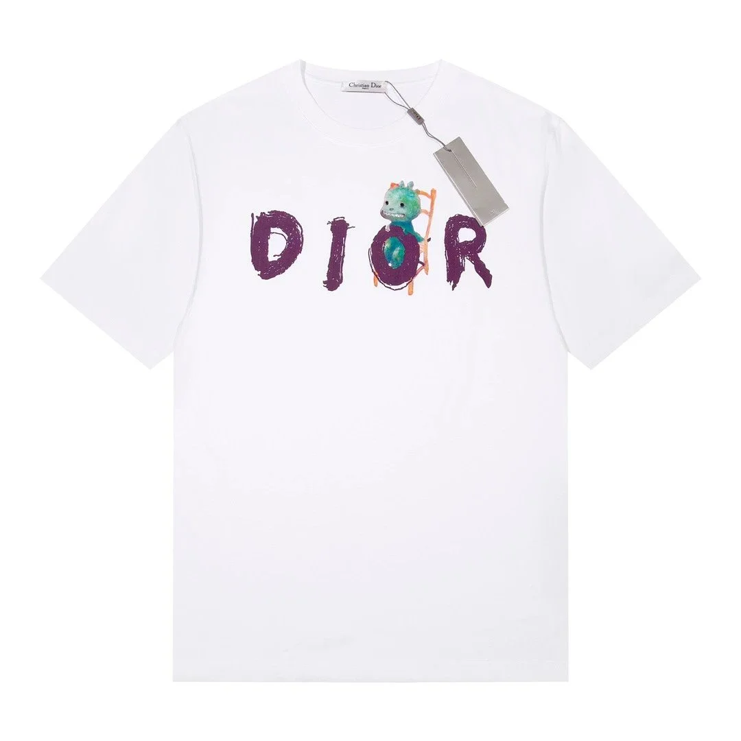 Dior Dior White Dior Logo T-Shirt White - 1