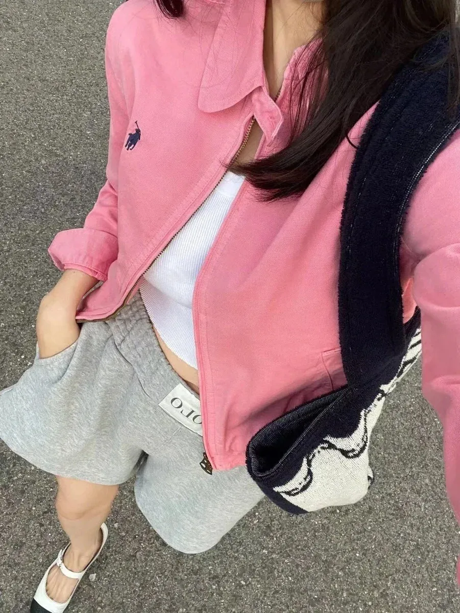 Polo Ralph Lauren Polo Ralph Lauren Big Pony Pink Zip-Up Jacket Pink - 1